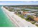 Aerial view of beachfront property and surrounding area at 19820 Gulf Blvd # 401, Indian Shores, FL 33785