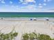 Beachfront view with sea turtle nesting area at 19820 Gulf Blvd # 401, Indian Shores, FL 33785