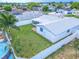 Aerial view showing house, fenced backyard, and pool at 3543 Seffner Dr, Holiday, FL 34691