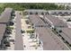 Aerial view of townhouses, roads, and parking lots at 2926 Suncoast Plains Dr, Odessa, FL 33556