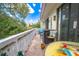 Private balcony with seating for relaxing outdoors at 2612 Pearce Dr # 306, Clearwater, FL 33764
