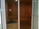 Community sauna with wood interior and comfortable seating at 920 N Osceola Ave # 201, Clearwater, FL 33755