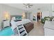 Spacious bedroom with large bed, ample closet space, and stylish decor at 920 N Osceola Ave # 201, Clearwater, FL 33755