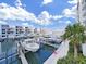 Scenic view of the marina with boats docked and a walkway at 920 N Osceola Ave # 201, Clearwater, FL 33755