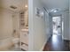 Clean bathroom with updated vanity and tiled shower at 1655 S Highland Ave # B216, Clearwater, FL 33756