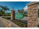 Grand entrance sign for Harbor Ridge Townhomes community at 462 Harbor Ridge Dr, Palm Harbor, FL 34683