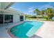 Stunning pool with water view and patio at 1884 Dolphin S Blvd, St Petersburg, FL 33707