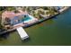 Single story home with private dock, pool, and waterfront access at 1884 Dolphin S Blvd, St Petersburg, FL 33707