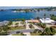 Wide aerial view of the property and surroundings at 1884 Dolphin S Blvd, St Petersburg, FL 33707