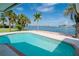 Refreshing turquoise pool, expansive water view at 1884 Dolphin S Blvd, St Petersburg, FL 33707