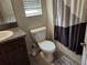 Clean bathroom with shower/tub combo and updated fixtures at 7643 Ginger Lily Ct, Tampa, FL 33619