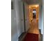 Hallway with wood-look flooring leading to other rooms at 7643 Ginger Lily Ct, Tampa, FL 33619
