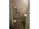 Clean and functional bathroom with a single sink and toilet at 7643 Ginger Lily Ct, Tampa, FL 33619