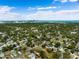 Aerial view of the neighborhood with city skyline in the distance at 1817 20Th S Ave, St Petersburg, FL 33712