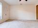 Bright living room with neutral walls, carpet, and a ceiling fan at 2745 Enterprise E Rd # 24, Clearwater, FL 33759