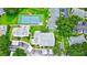 Aerial view of townhouses near tennis court at 2745 Enterprise E Rd # 24, Clearwater, FL 33759