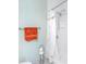 Clean bathroom with shower/tub combo and a white tiled surround at 4115 34Th S Way # 195, St Petersburg, FL 33711
