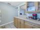 Light and bright kitchen with wood cabinets and ample counter space at 4115 34Th S Way # 195, St Petersburg, FL 33711