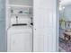 Small laundry room with washer and dryer hookups at 4115 34Th S Way # 195, St Petersburg, FL 33711