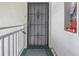 Building entry with security door and fire extinguisher at 4115 34Th S Way # 195, St Petersburg, FL 33711