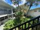 Lush green courtyard view from an upper level balcony at 224 6Th N Ave # 12, St Petersburg, FL 33701