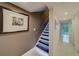 Modern staircase with LED lighting, showcasing contemporary design at 105 4Th Ne Ave # 215, St Petersburg, FL 33701