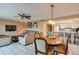 Spacious living room features comfortable seating and a large TV at 19610 Gulf Blvd # 308, Indian Shores, FL 33785