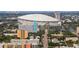 Aerial view of the city and stadium at 301 1St S St # 3004, St Petersburg, FL 33701