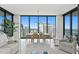 Elegant dining area with city views and large windows at 301 1St S St # 3004, St Petersburg, FL 33701