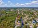 Aerial view of the property and surrounding area at 5425 Waters Edge Dr, New Port Richey, FL 34653