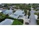 Aerial view of beach house and surrounding area at 850 Mandalay Ave, Clearwater Beach, FL 33767