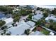 Aerial view of beach house with ocean and street view at 850 Mandalay Ave, Clearwater Beach, FL 33767
