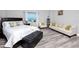 Comfortable bedroom with king-size bed and ocean view at 420 64Th Ave # A, St Pete Beach, FL 33706