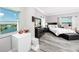 Bright bedroom with city views and hardwood floors at 420 64Th Ave # A, St Pete Beach, FL 33706