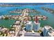 Aerial view showcasing building location and waterfront access at 420 64Th Ave # A, St Pete Beach, FL 33706
