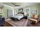 Spacious main bedroom with a king-size bed and large windows at 6 Hibiscus Ln, Belleair, FL 33756