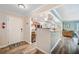 Condo entryway with kitchen and hardwood floors at 5257 Beach Se Dr # D, St Petersburg, FL 33705