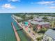 Aerial view of community with waterfront access and boardwalk at 5257 Beach Se Dr # D, St Petersburg, FL 33705