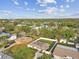 Aerial view of a house and neighborhood at 831 Searcy Ave, Sarasota, FL 34237