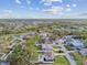 Aerial view of a residential neighborhood with houses and trees at 831 Searcy Ave, Sarasota, FL 34237