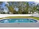 Enjoy this large kidney-shaped pool perfect for relaxation and fun at 831 Searcy Ave, Sarasota, FL 34237