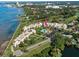 Aerial view of condo building and surroundings at 50 Coe Rd # 311, Belleair, FL 33756