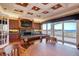 Game room with a pool table, wet bar, and water views at 1227 Osowaw Blvd, Spring Hill, FL 34607