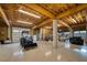 Large unfinished basement garage with high ceilings at 1227 Osowaw Blvd, Spring Hill, FL 34607