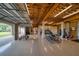 Large basement garage with high ceilings, storage, and room for bikes at 1227 Osowaw Blvd, Spring Hill, FL 34607