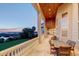Spacious covered patio with seating and water views at 1227 Osowaw Blvd, Spring Hill, FL 34607