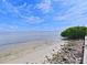 Scenic waterfront view featuring a sandy beach, clear water, and a lush mangrove shoreline, set against a blue sky at 6177 Sun Blvd # 108, St Petersburg, FL 33715