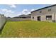 Spacious backyard with grassy area and home view at 12235 Creek Preserve Dr, Riverview, FL 33579