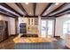 Open kitchen with granite countertops and breakfast bar at 5501 Bates St, Seminole, FL 33772