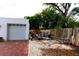 White garage door and brick driveway at 5501 Bates St, Seminole, FL 33772